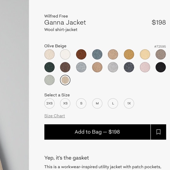 SOLD Ganna Shirt Jacket (BRAND NEW) - Picture 2 of 5